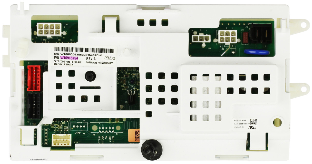 Whirlpool W10916454 Washer Control Board
