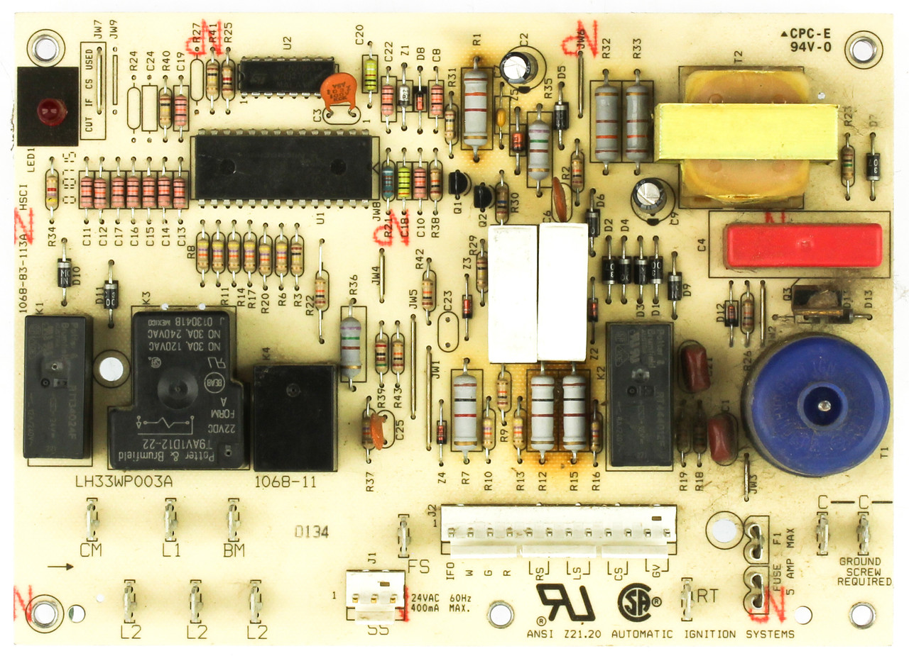 Bryant Payne 1068-83-113A Furnace Control Board