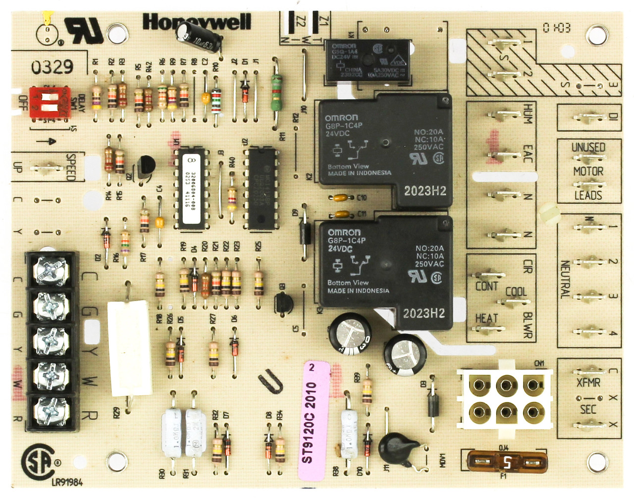 Honeywell ST9120C2010 Fan Control Board