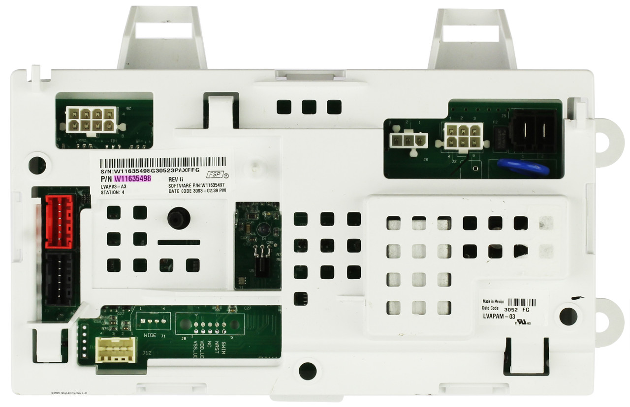 Whirlpool W11635498 Washer Control Board