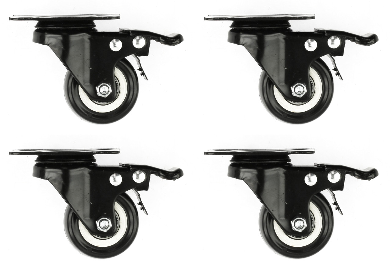 Enjucom 2 Inch Swivel Caster Wheel - Set of 4
