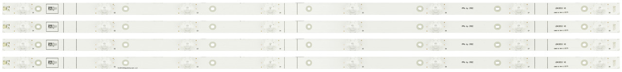 Hisense LB43053 V0 LED Backlight Strips (4) 43R6E 43R7050E1