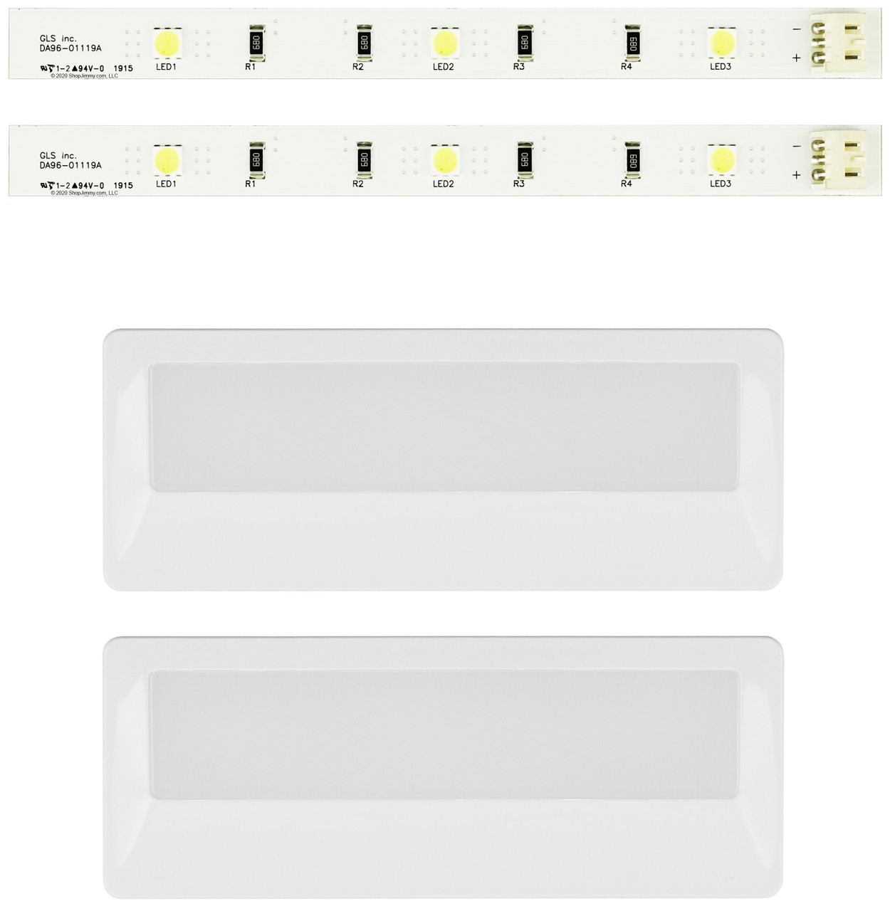 Samsung DA96-01119A Refrigerator LED Light with Housing/Cover 2/Each!