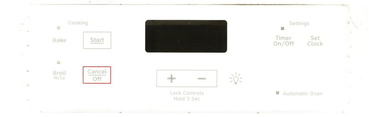 GE Oven WB27K10344 Control Board - White Overlay