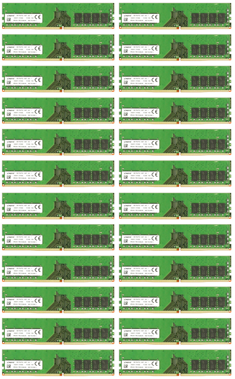 Kingston KM0VW4-MID 8GB PC4-19200 DIMM Desktop Memory Module - Set of 24