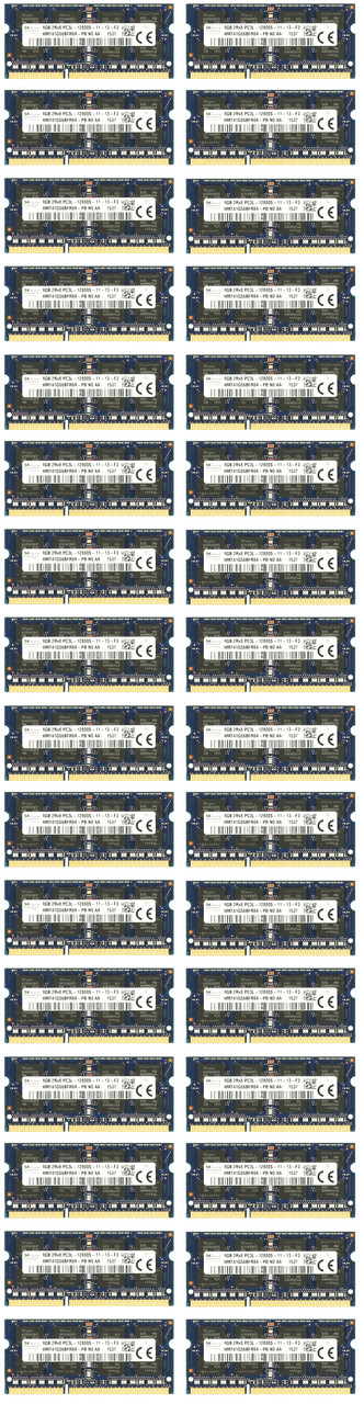Hynix HMT41GS6BFR8A-PB 8GB DDR3 PC3-12800 Memory Module - Set of 32