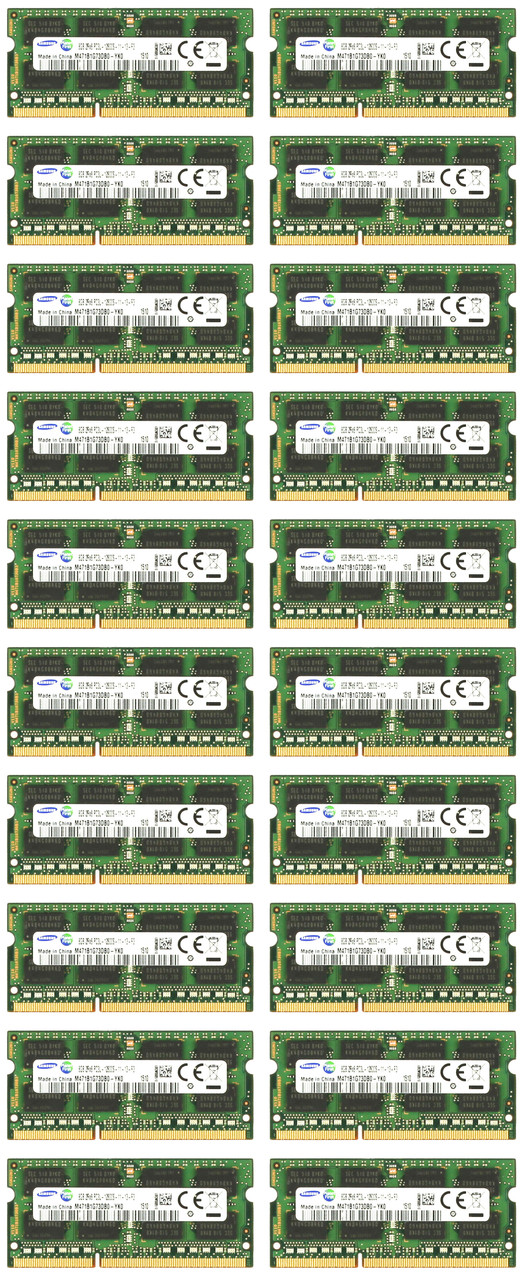 Samsung M471B1G73DB0-YK0 8GB DDR3 Memory Module-Set of 20