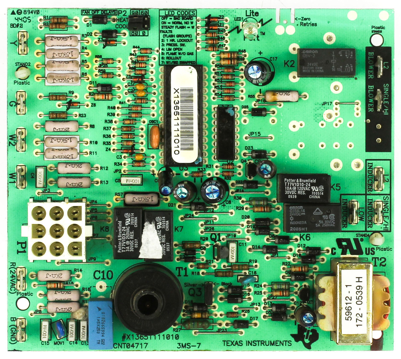 Trane X13651111010 Furnace Control Board