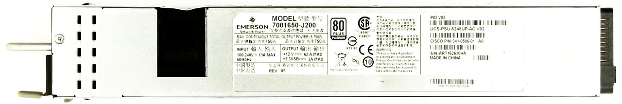 Emerson 7001650-J200 750W Power Supply