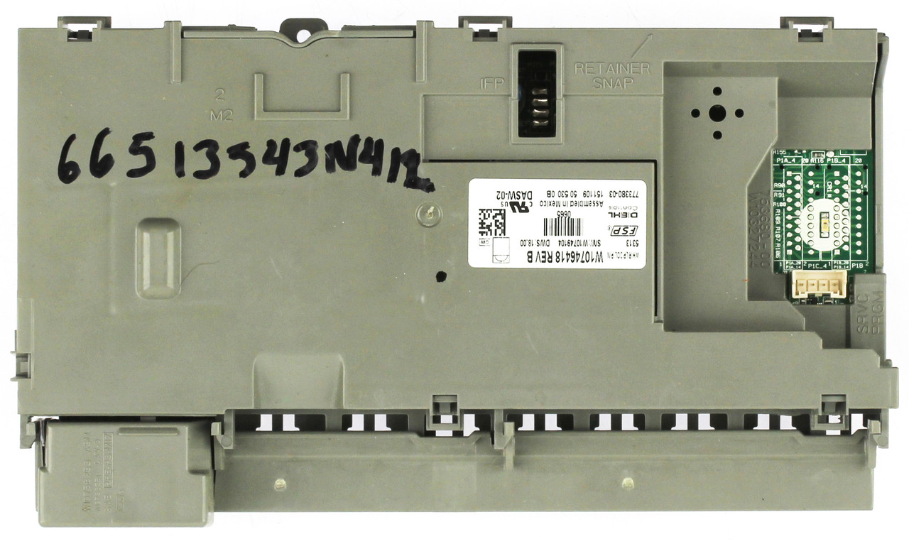 Whirlpool W10746418 Dishwasher Control Board