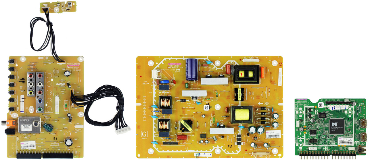 Sanyo DP32642 (P32642-04 Chassis) Complete TV Repair Parts Kit (Z6TJ)