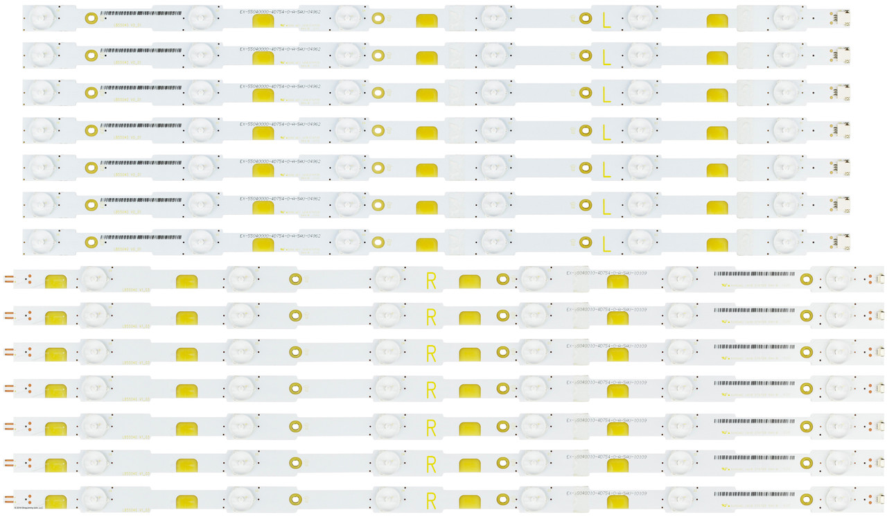 LG / Insignia LB55040 LB55043 V0_01 V1_03 LED Backlight Strips (14) 55LF5700-UA NS-55DR420NA16 NEW