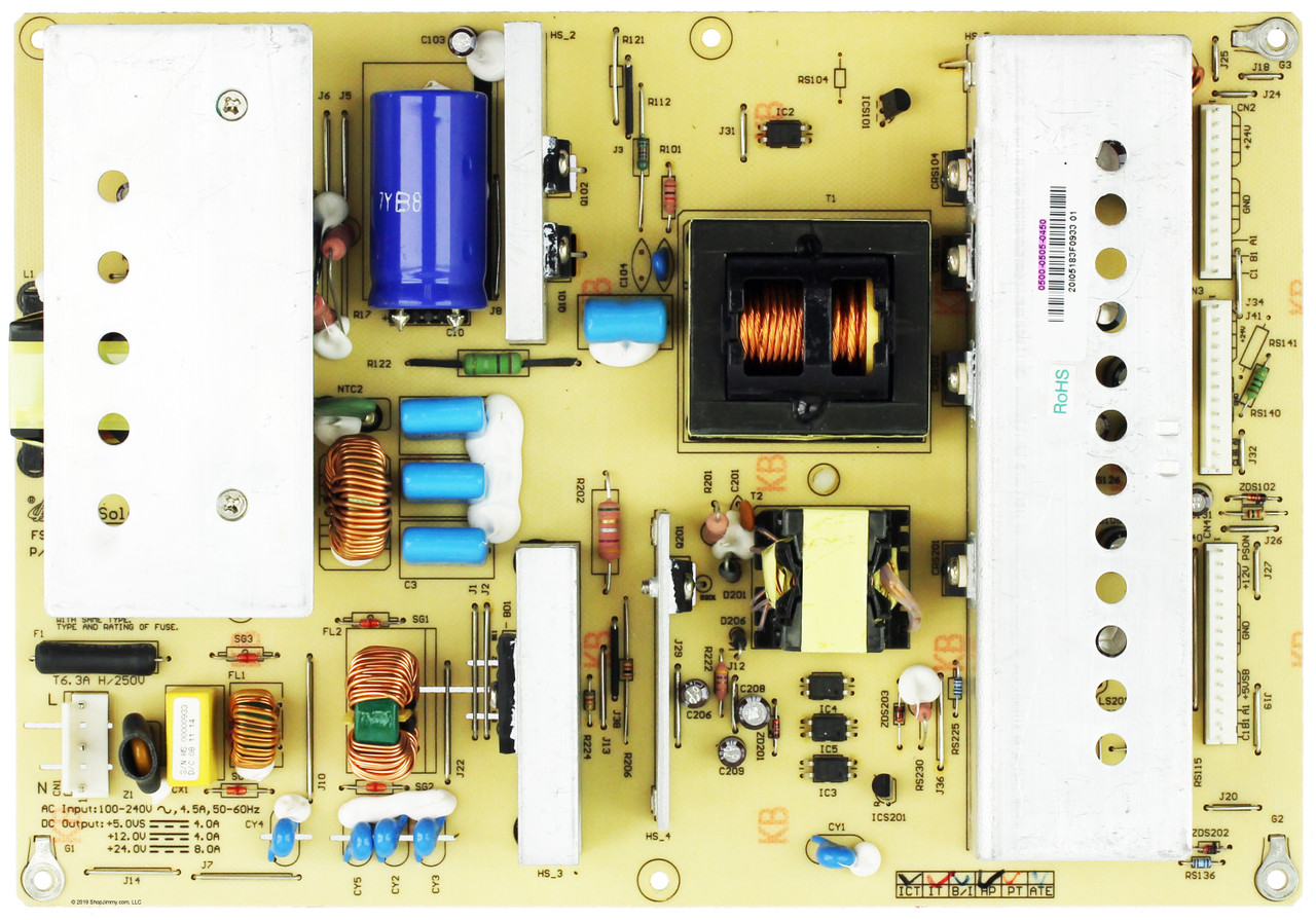 Vizio 0500-0505-0450 (3BS0163614GP) Power Supply Unit
