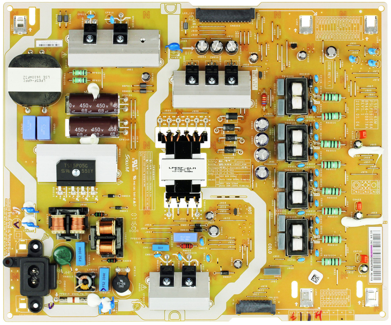 Samsung BN44-00878A Power Supply / LED Board