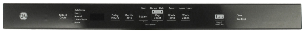 GE WD21X33778 Dishwasher Configured UI Control with Cover