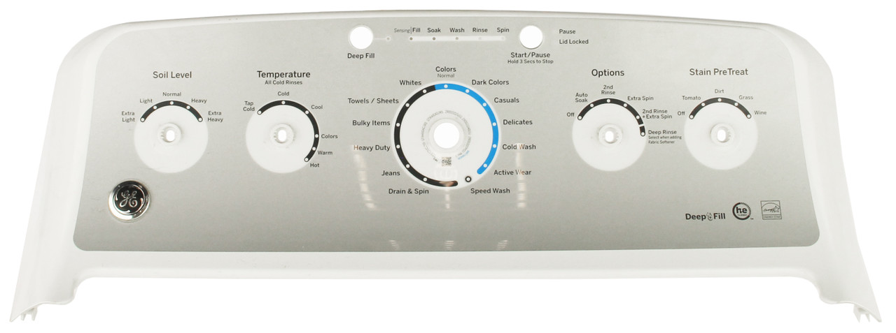 GE WH42X24474 Washer Control Panel in White