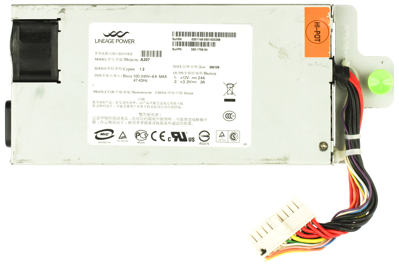 Sun 300-1799-04 300-Watts Power Supply for Fire T1000 