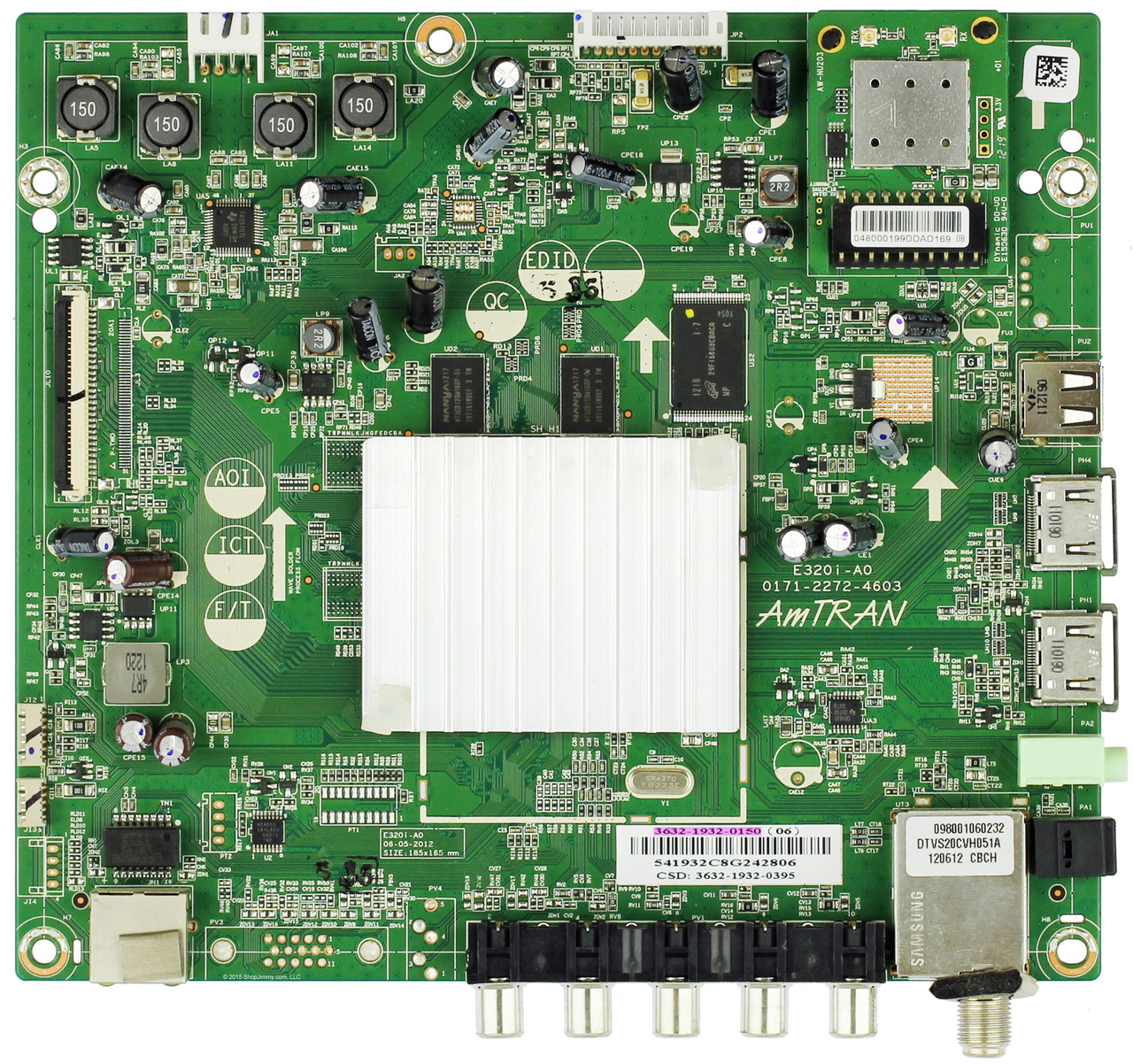 Vizio 3632-1932-0150 Main Board for E320I-A0 (LAIANLDN Serial)