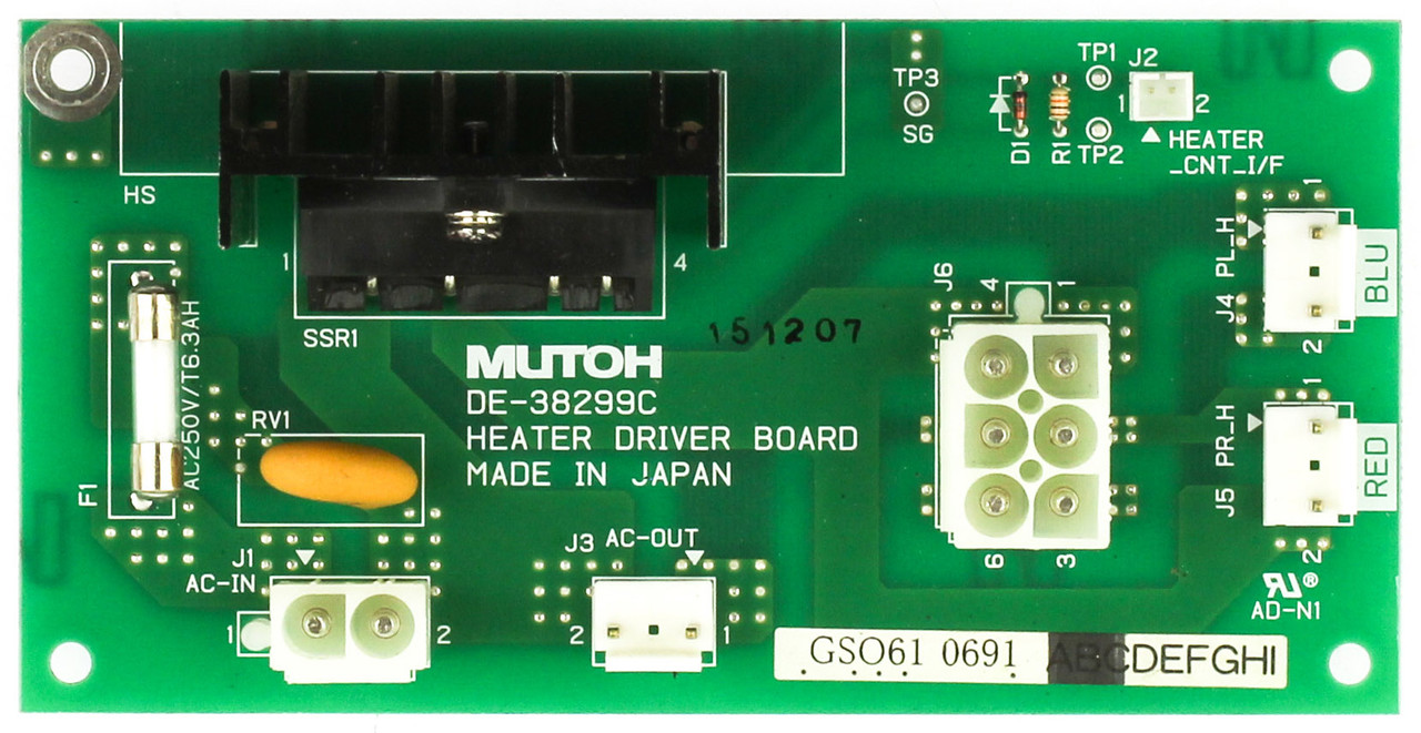 Mutoh DE-38299C Printer Heater Control Board