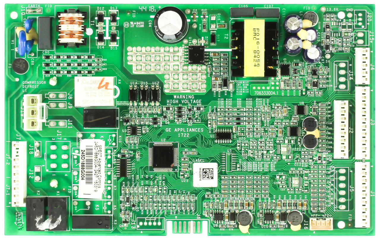 GE Refrigerator 245D1888G004 Main Control Board Assembly