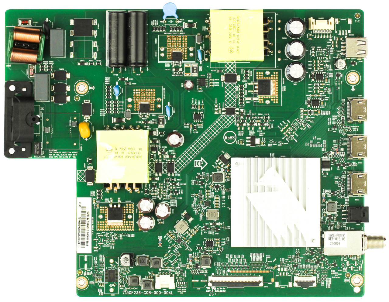 Vizio 756TXPCC02K050 Main Board for V4K55M-0801 (LTYWT1LB Serial)