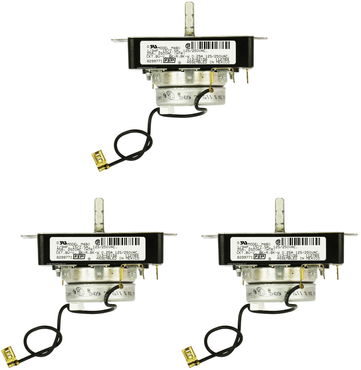 Maytag Whirlpool Dryer WP8299771 8299771 Timer (3-PACK)