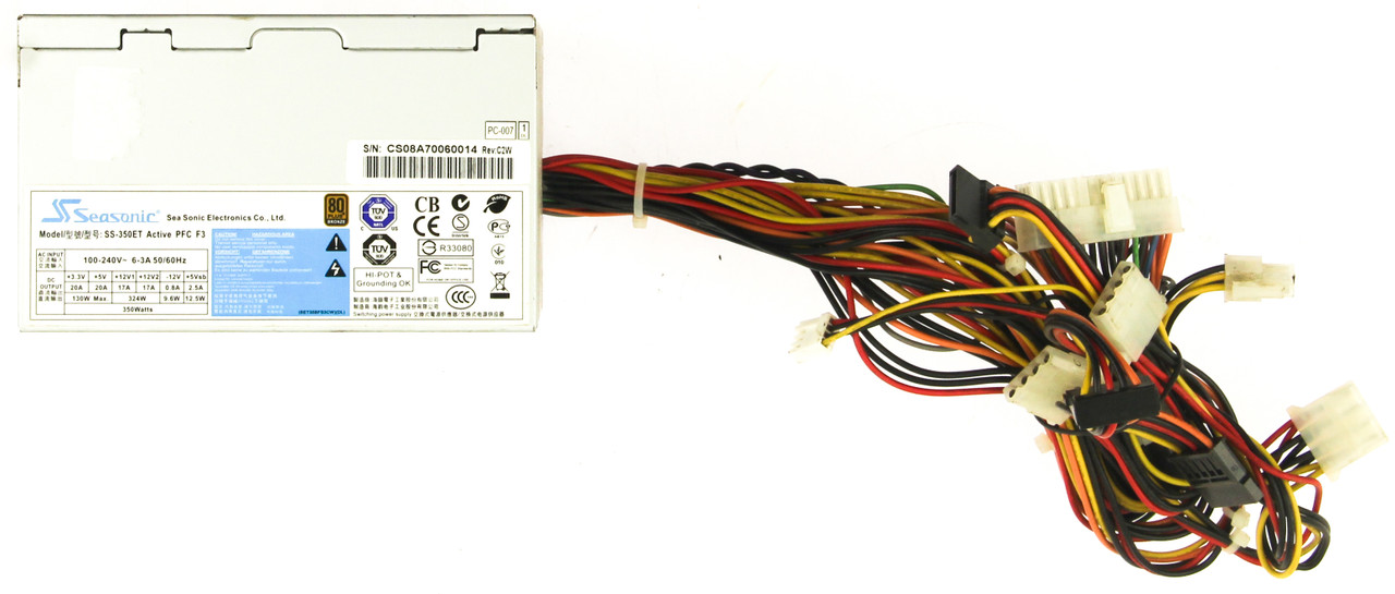 Seasonic SS-350ET 350W 24-Pin SATA Power Supply 