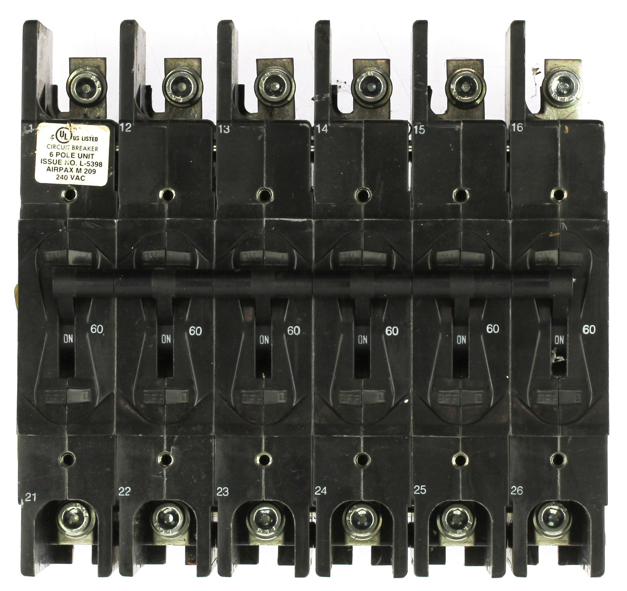Airpax 209-6-2601-620 Hydraulic Magnetic Circuit Breaker