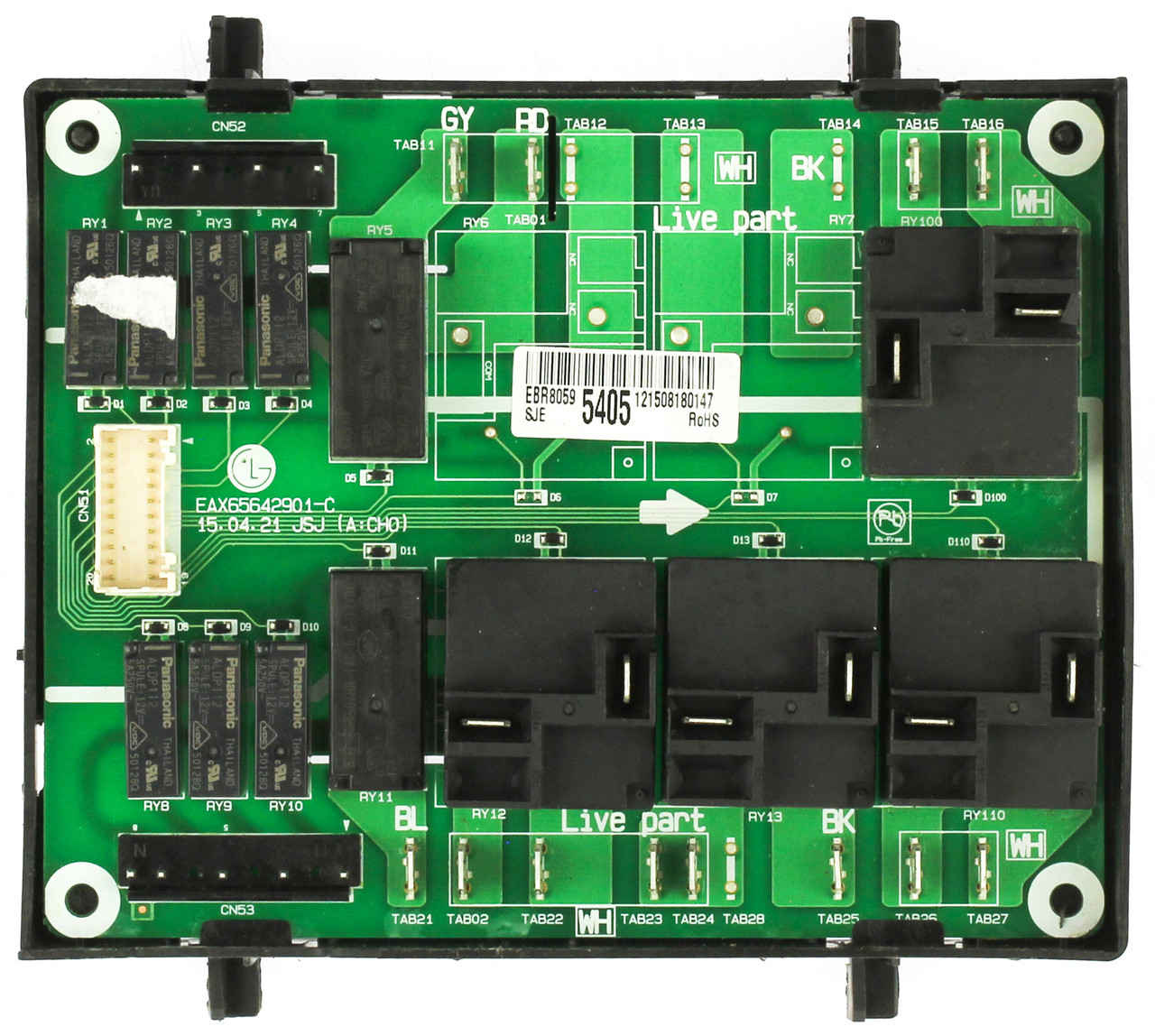 LG EBR80595405 Range Control Board 