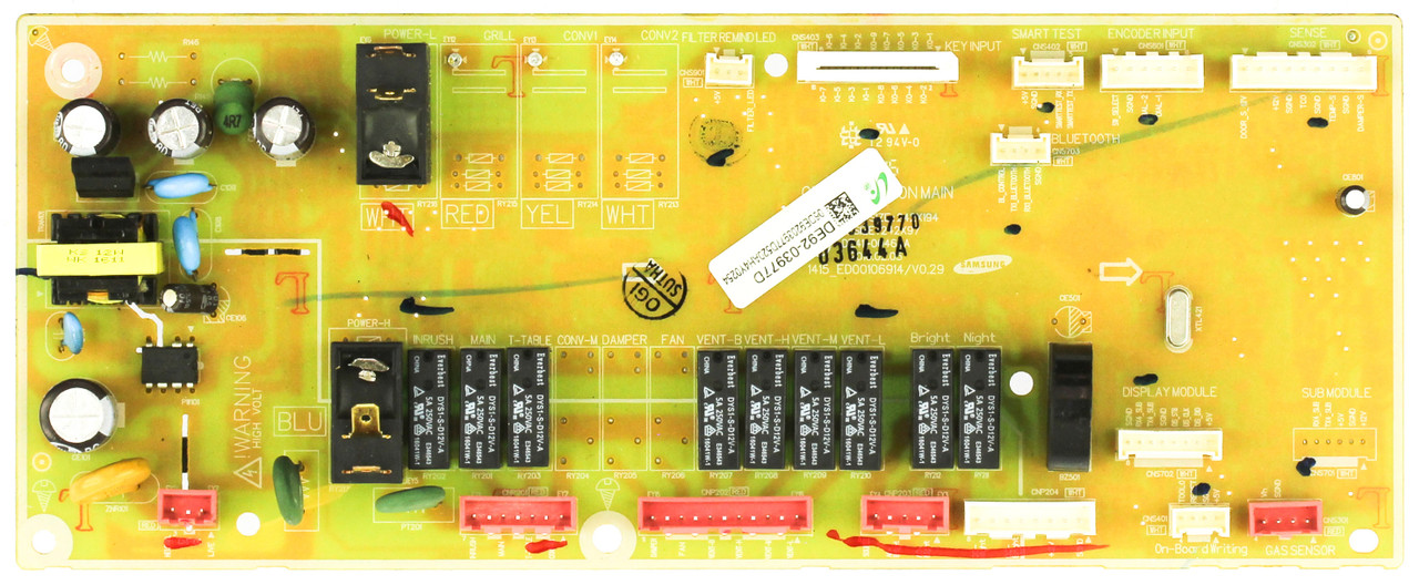 Samsung DE92-03977D Microwave Control Board