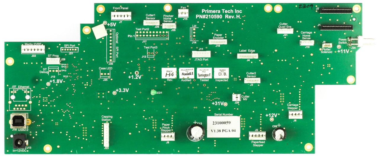 Primera Technology 23100059 Printer Control Board