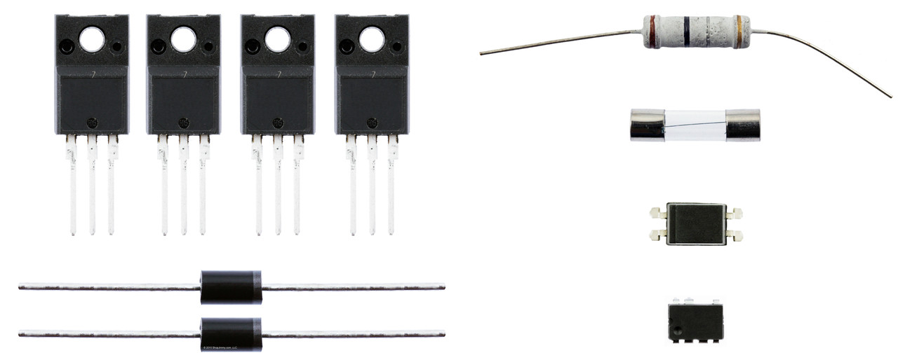 Toshiba 75017826 (DPS-255GPA, V71A00015300) Power Supply Component Repair Kit