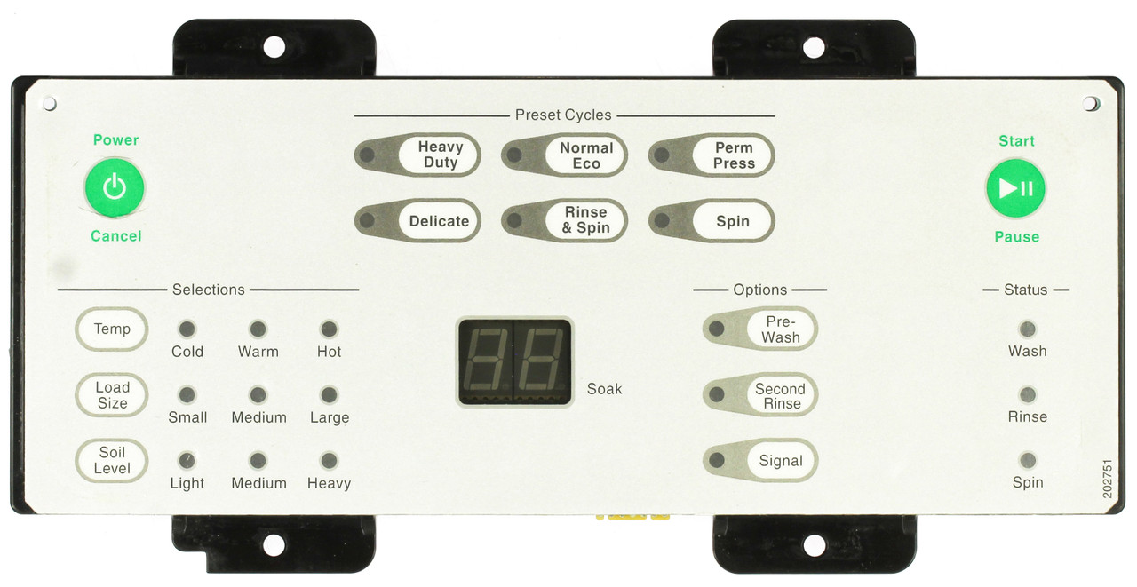 Speed Queen 7718005100 Washer Control Board - No Overlay