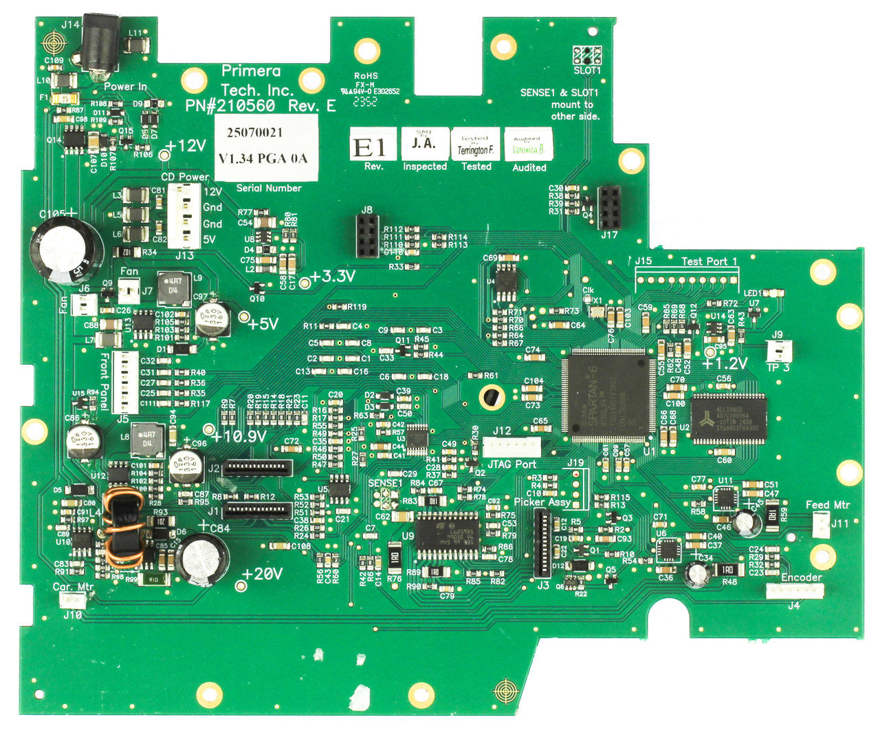 Primera Technology 25070021 Printer Control Board
