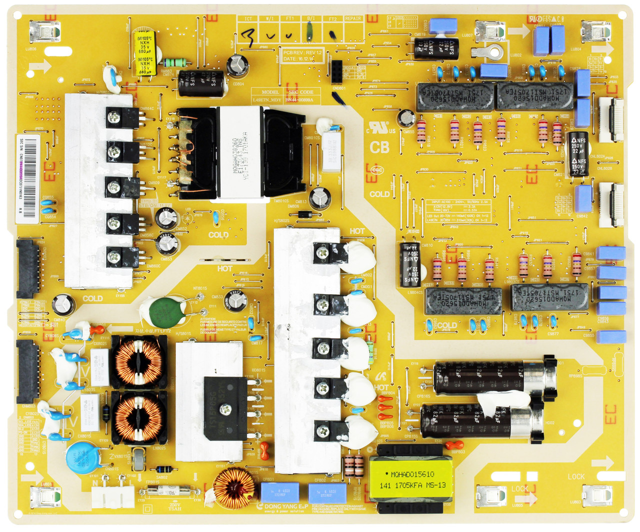 Samsung BN44-00899A Power Supply / LED Board