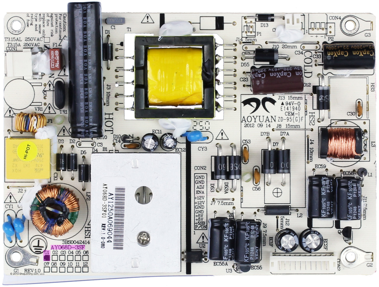 Sceptre AY068D-3SF01 Power Supply Board