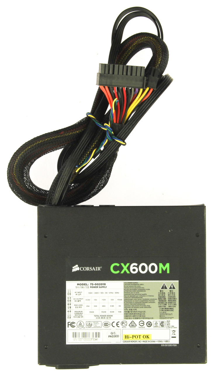 CORSAIR CX600M 600W  Power Supply 