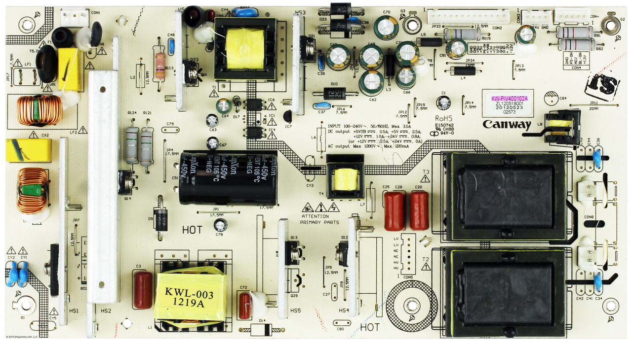 Sceptre KW-PIV400102A Power Supply / Backlight Inverter