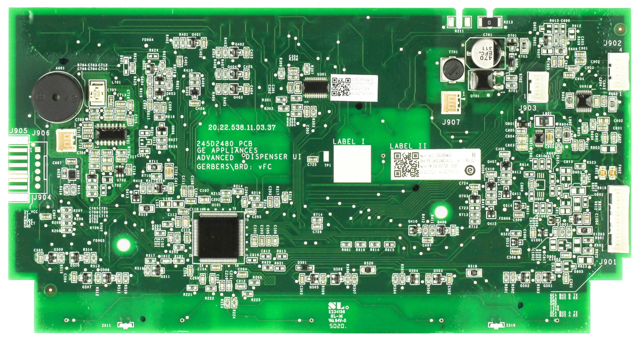 GE 245D2480G001 Autofill Dispenser Board - Just board