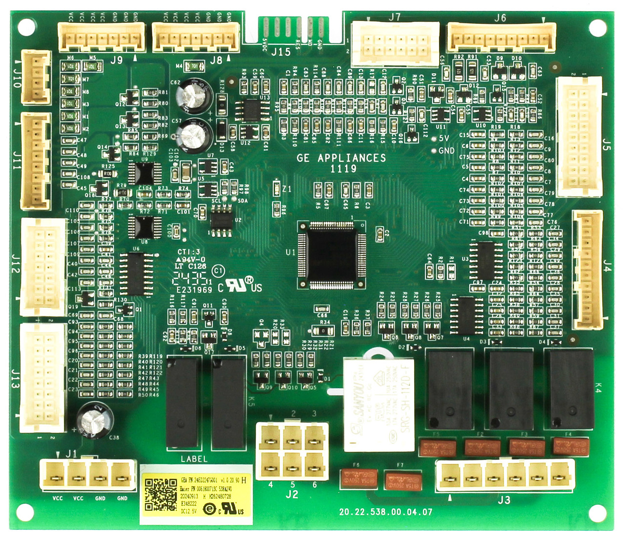 GE WR55X48225 Refrigerator Main Control Board