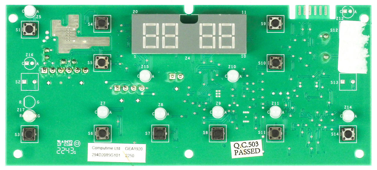 GE 294D2085G101 Refrigerator Dispenser Control Board 