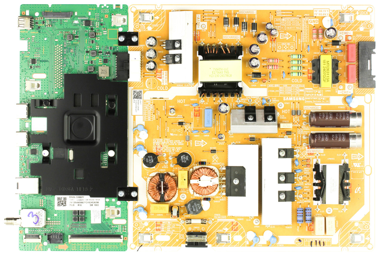 Samsung BN96-59907F Main Board Power Supply for UN75DU6900FXZA (Version UA01)