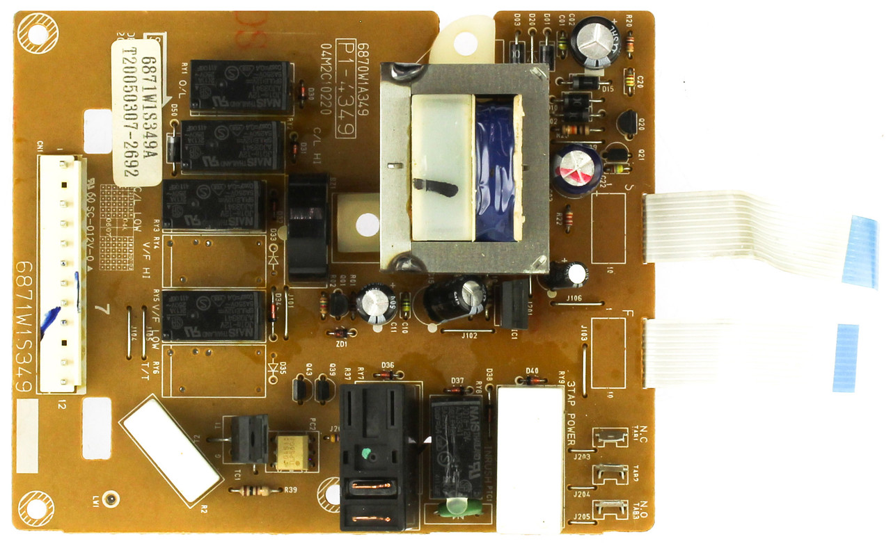 LG 6871W1S349A Microwave Control Board