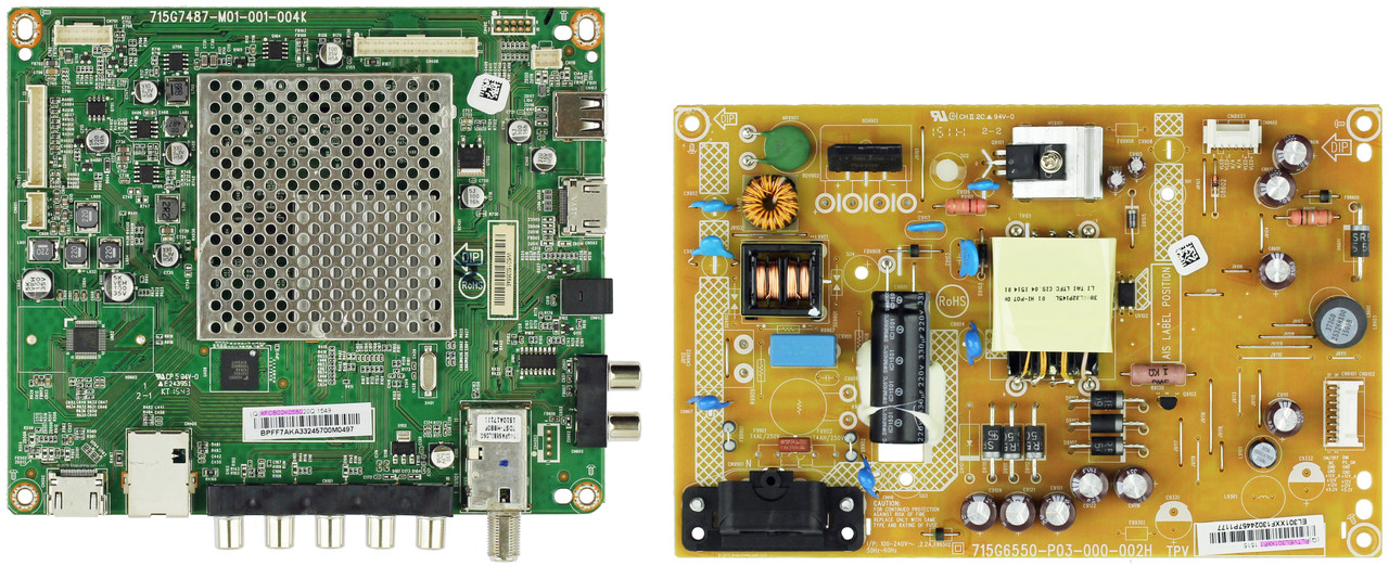 Vizio E32H-C1 (LTTUSJDR Serial) Complete LED TV Repair Parts Kit