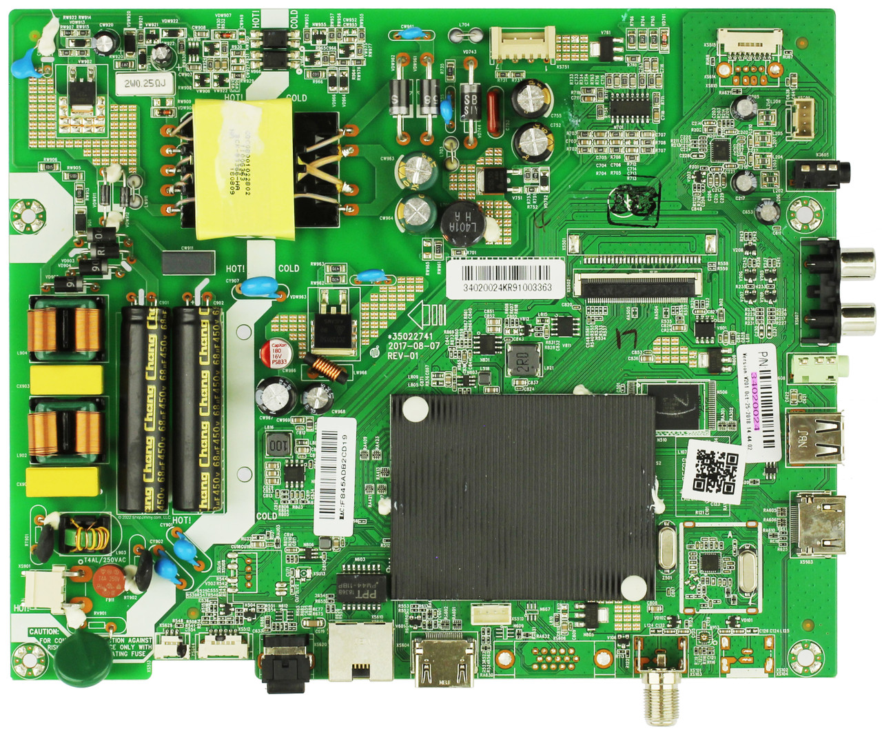 Polaroid 34020024 Main Board/Power Supply Board for 40T2F