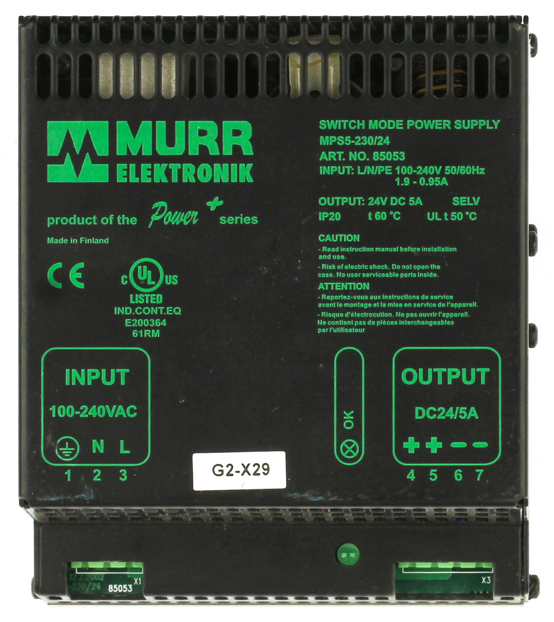 Murr Elektronik MPS5-230-24 Switching Power Supply