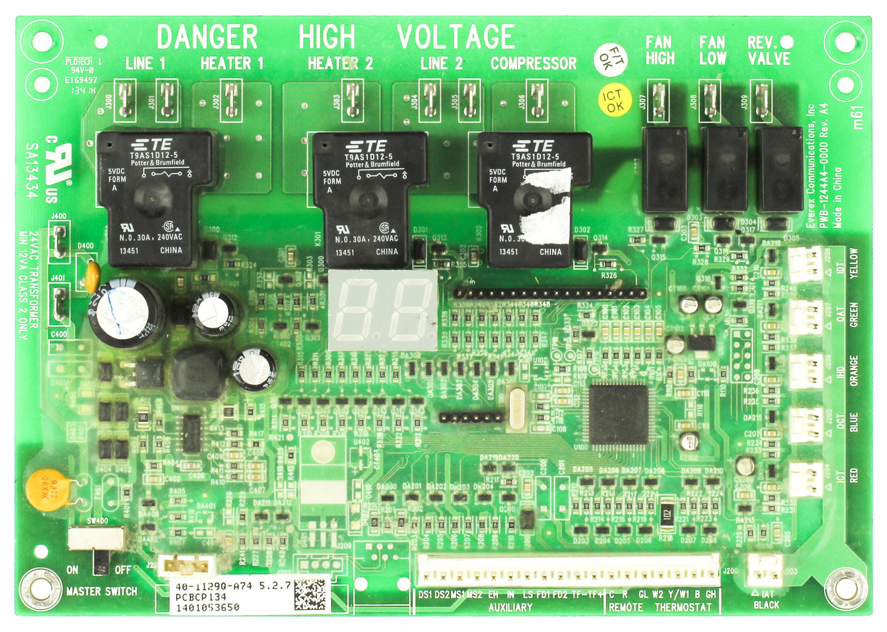 Goodman PCBCP134 40-1129Q-A74 Furnace Control Board