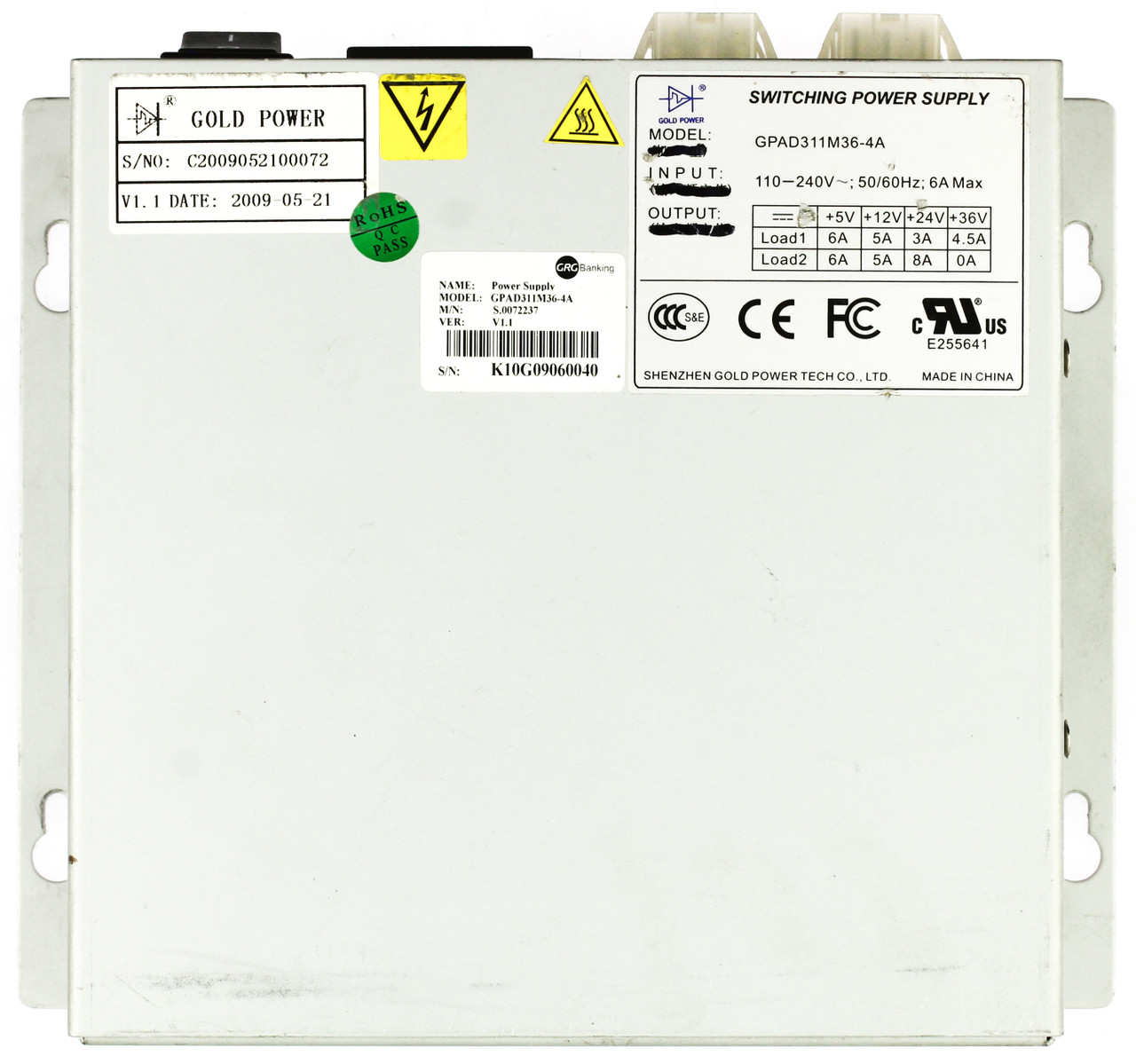 Goldpower GPAD311M36-4A ATM Power Supply