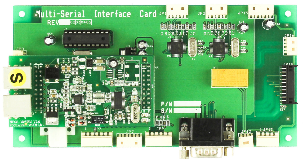 NPOS_MODEM Multi-Serial Interface Card Board