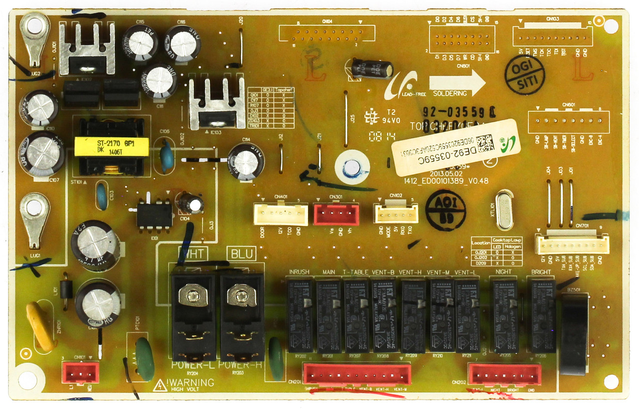Samsung DE92-03559C Microwave Power Control Board